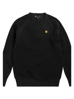 Пуловер G-Star Raw Engineered Knitted, черный