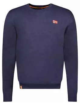 Пуловер Geographical Norway, темно-синий