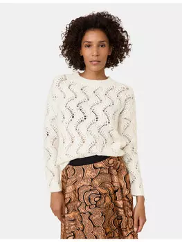 Пуловер Gerry Weber Langarm Rundhals, цвет whisper white