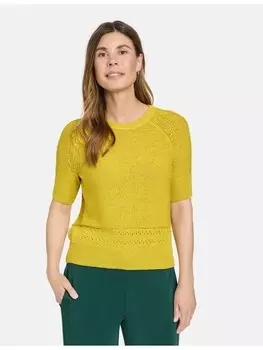Пуловер Gerry Weber Strick Shirt Top Body, цвет mustard