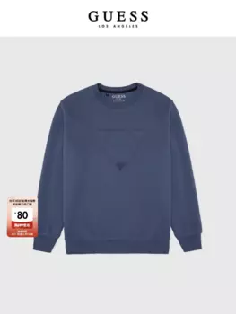 Пуловер Guess с круглым вырезом, синий