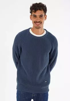 Пуловер HONESTY RULES Knitter Rib, синий