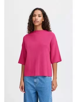 Пуловер ICHI Rollkragenpullover, розовый