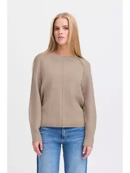 Пуловер ICHI Strickpullover, серый