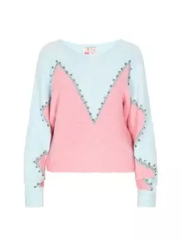 Пуловер IZIA Pullover, цвет Trkis Rosa