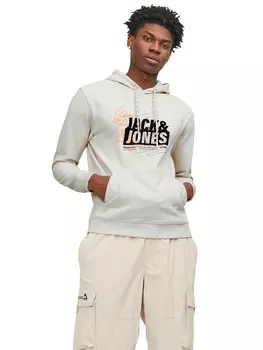 Пуловер Jack & Jones JCOMAP LOGO, бежевый