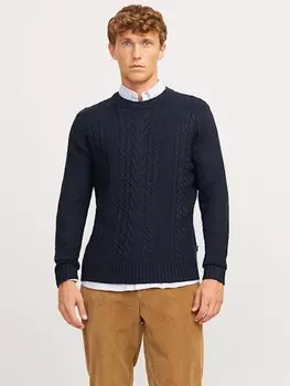 Пуловер Jack & Jones Pullover, темно-синий
