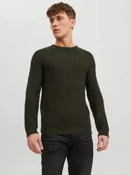 Пуловер Jack & Jones, темно-зеленый