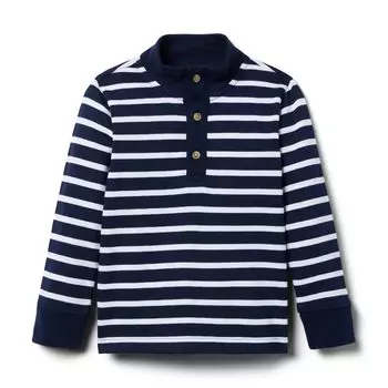 Пуловер Janie and Jack Mockneck Pullover, темно-синий
