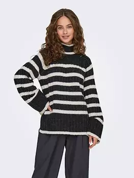 Пуловер JDY Pullover, цвет Anthrazit/Creme