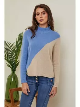 Пуловер Josfine Pullover, цвет Hellblau/Beige