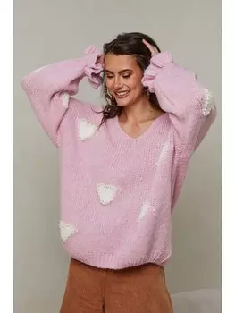 Пуловер Josfine Pullover Kecel, розовый
