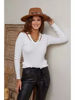 Пуловер Josfine Pullover Viktoria, белый