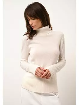 Пуловер Just Cashmere Kaschmir-Pullover Lexie, белый
