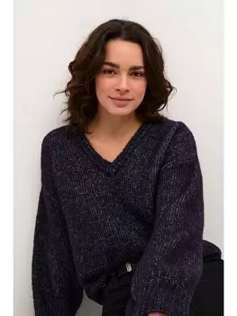 Пуловер Kaffe Pullover, темно-синий