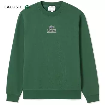 Пуловер Lacoste с круглым вырезом, зеленый