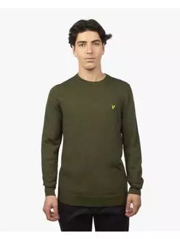 Пуловер Lyle & Scott, зеленый
