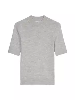 Пуловер Marc O'Polo Kurzarm-Strickpullover shaped, цвет mid stone melange