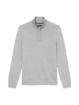 Пуловер Marc O'Polo Troyer regular, цвет silver gray melange