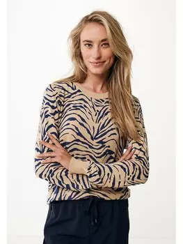 Пуловер Mexx Pullover, цвет Beige/Blau