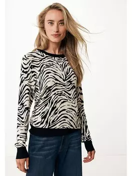 Пуловер Mexx Pullover, цвет Beige/Schwarz