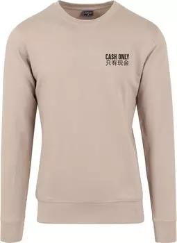 Пуловер Mister Tee Cash Only Crewneck, бежевый