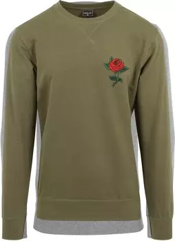 Пуловер Mister Tee Rose Crewneck, зеленый