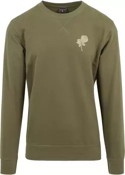 Пуловер Mister Tee Wasted Youth Crewneck, зеленый