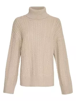 Пуловер MOSS COPENHAGEN Rollkragenpullover Amari, бежевый