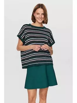 Пуловер NMPH Pullover, цвет Schwarz/Bunt