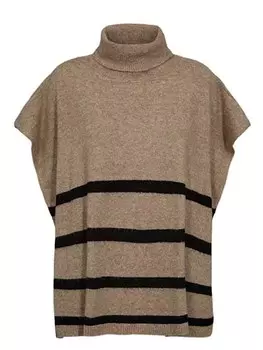 Пуловер NMPH Rollkragenpullover, светло-коричневый