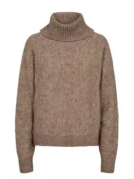Пуловер NMPH Rollkragenpullover, светло-коричневый