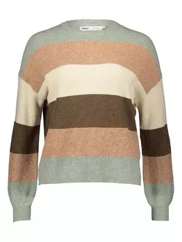 Пуловер ONLY Pullover, цвет Camel/Mint
