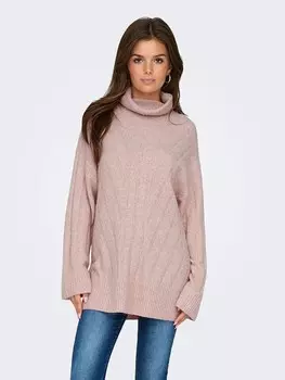 Пуловер ONLY Rollkragenpullover Jeanett, розовый
