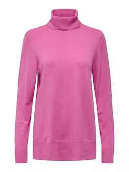 Пуловер ONLY Rollkragenpullover, розовый
