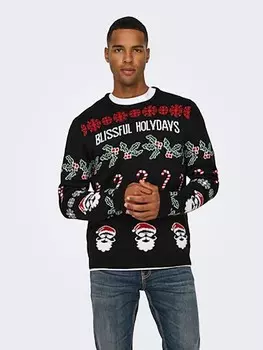 Пуловер ONLY & SONS Pullover, черный
