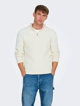 Пуловер ONLY & SONS Pullover, кремовый