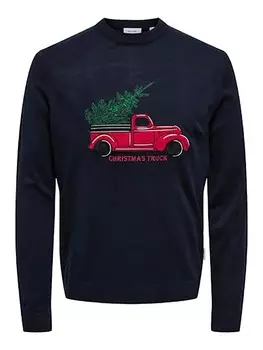Пуловер ONLY & SONS Pullover, темно-синий