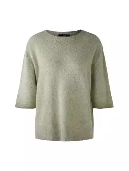 Пуловер Oui Pullover, цвет dusty olive