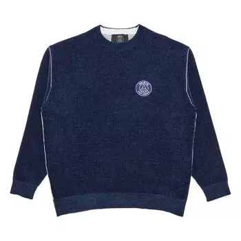 Пуловер Paris Saint-Germain x EDIFICE Japan Melange Knit Pullover, синий