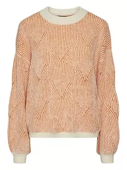 Пуловер Pieces Pullover, оранжевый