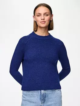 Пуловер Pieces Pullover, темно-синий