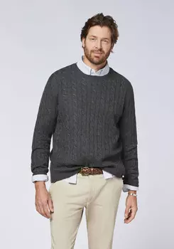 Пуловер Polo Sylt Strick, серый