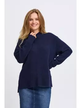Пуловер PULZ Jeans Strick, синий