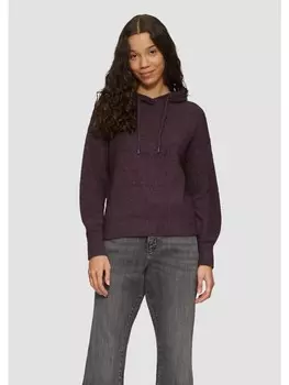 Пуловер QS Strickpullover langarm, фиолетовый