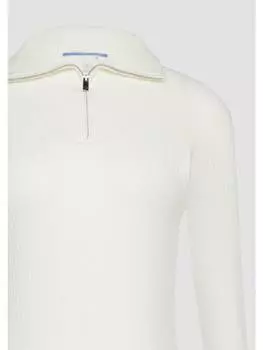 Пуловер QS Strickpullover langarm, кремовый