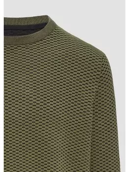 Пуловер QS Strickpullover langarm, оливковый