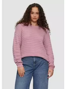 Пуловер QS Strickpullover langarm, розовый