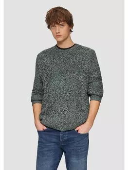 Пуловер QS Strickpullover langarm, зеленый