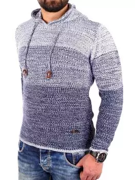 Пуловер RESLAD Strickpullover Colorblock, цвет indigoblau